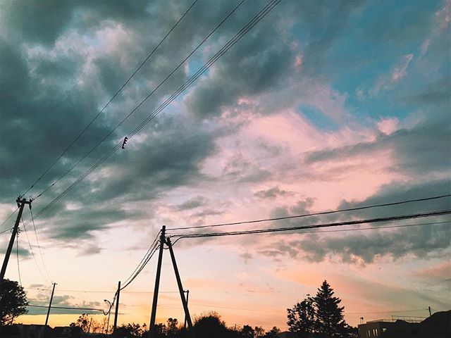 今日の夕焼け、北側の空が綺麗だったなぁ。p.m.7:06 #sorapetitcc #sunset #iphonephotography #vscocam #landscape #kao_ombetsu #iphonese #reco_ig #風景写真 #igersjp